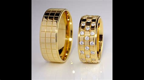 Shop solitaire diamond matching wedding anniversary rings for couples in 14k yellow gold at fascinating diamonds. Awesome gold couple engagement rings design 2018 - YouTube