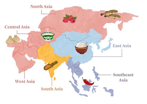 An Edible Map And Guide To Asian Cuisines Kitchen Stories