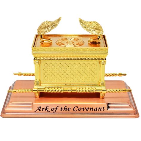Biblical Ark Of The Covenant Gold Plated Ornament Large