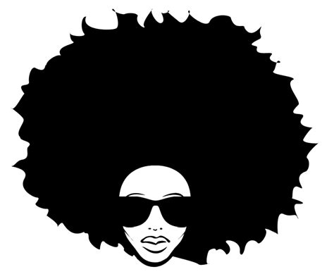 Afro Textured Hair Black African American Big Hair Afro Png Download
