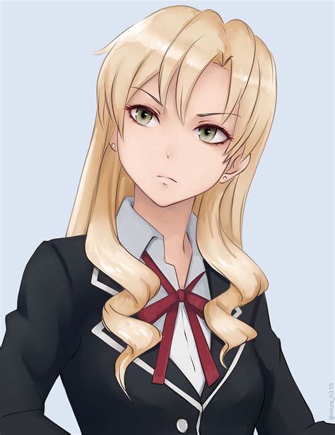 Fond Décran Anime Filles Anime Cheveux Longs Blond Yeux Verts