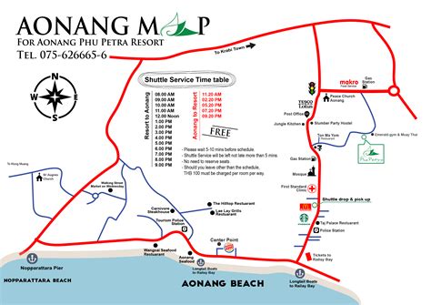 Location Map Aonang Phu Petra Resort Krabi Thailand 4 Star Villas