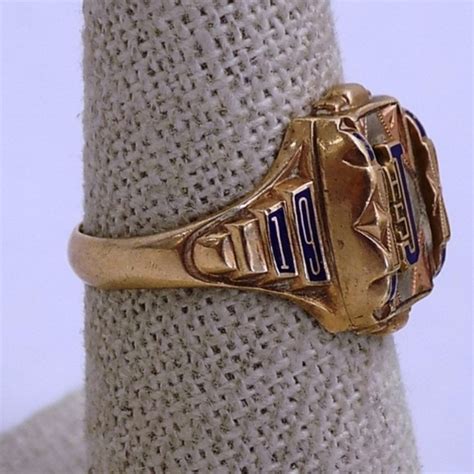 Jostens Jewelry Vintage 956 1k Gold Jhs Size 7 Class Ring Poshmark