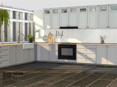 Xenon Kitchen In Three Diffrent Swatches Sims Sims4 Cc Mods Mod