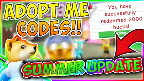 3,542 likes · 14 talking about this. NEW ADOPT ME CODES - New Summer Update/ Roblox - YouTube