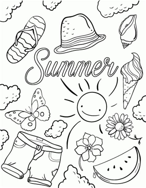 Explore 623989 free printable coloring pages you can use our amazing online tool to color and edit the following summer clothes coloring pages. 20+ Free Printable Summer Coloring Pages ...