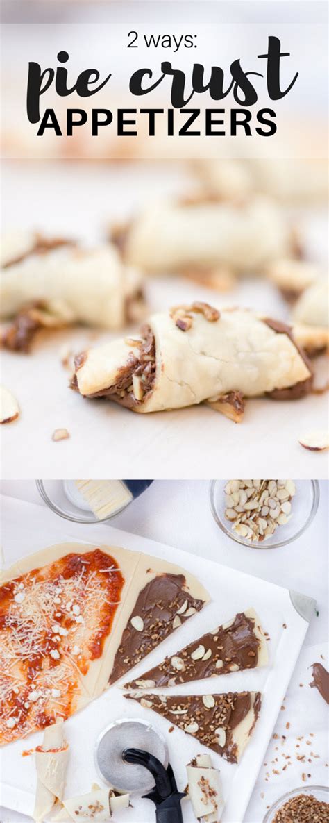 Cinnamon pie crust chips and sugar cookie dipfrom start to sweet. Pie Crust Appetizers: 2 Ways | Elisabeth McKnight | Pie crust appetizers, Appetizers easy, Pie crust