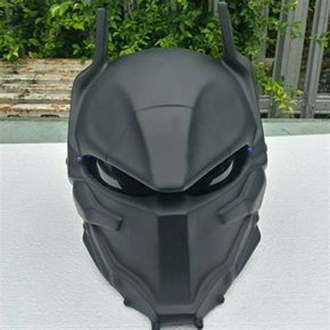 Batman Arkham Full Black Motorcycle Helmet Ready Stock For M L Xl