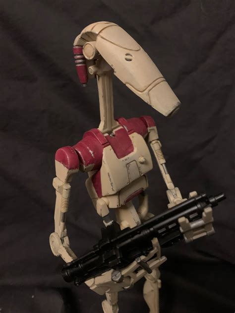 16 12 B 1 Red Security Battle Droid Ooak Action Figure Etsy