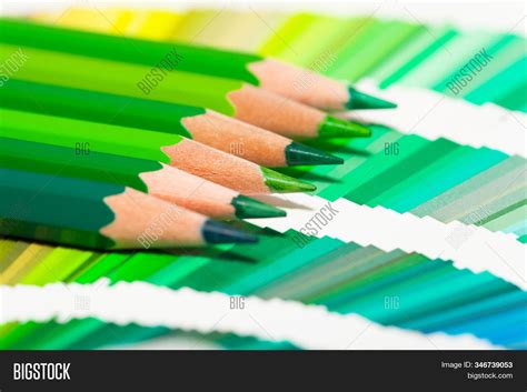 Green Colored Pencils Image And Photo Free Trial Bigstock