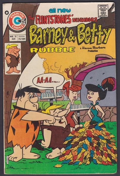 Barney And Betty Rubble 15 Aug 1975 60 Fn Charlton Comic Comic