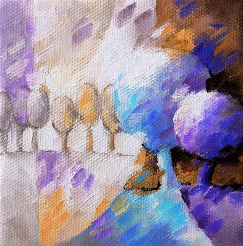 Blue Trees 028 Painting By Beatrice Bedeur Saatchi Art