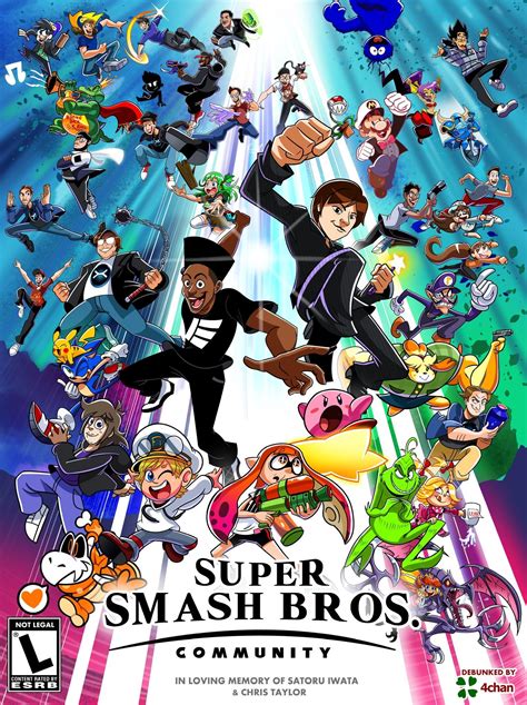 Smash Bros. Ultimate boxart, but with popular Smash/Nintendo YouTubers ...