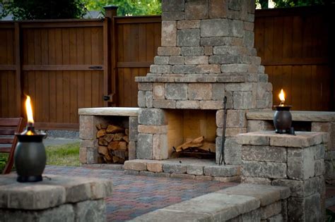 An electric outdoor fireplace is nothing more than an electric heater with the look of fire. DIY outdoor Fremont fireplace kit makes hardscaping simple and fast!