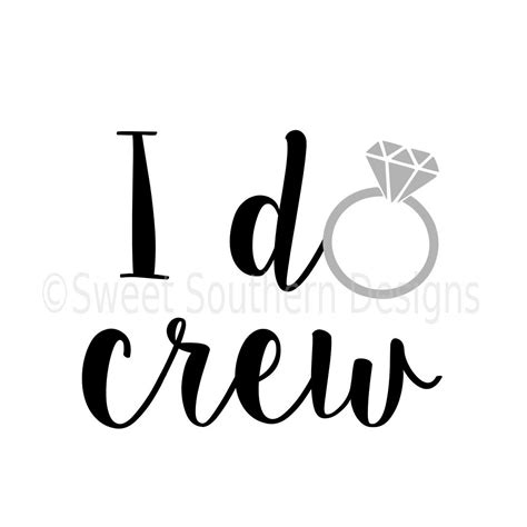 I do crew with ring SVG instant download design by ...