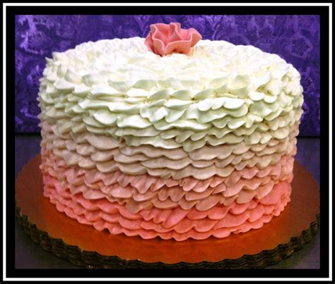 Ombre Ruffle Mom Cake Holiday Cakes Eat Cake