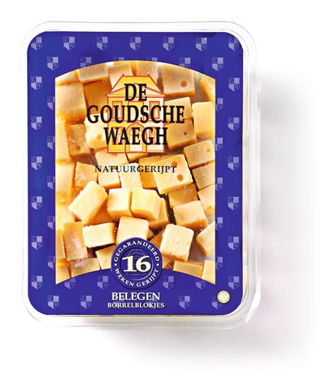 De Goudsche Waegh Kaasblokjes belegen Pak 450 gram | Sligro.nl