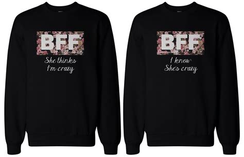 Cute Matching Sweaters For Best Friends Crazy Bff Floral Print