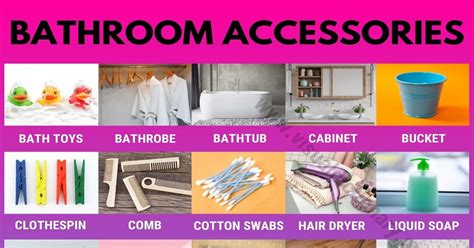 Bathroom Accessories 30 Things In The Bathroom Great List Of