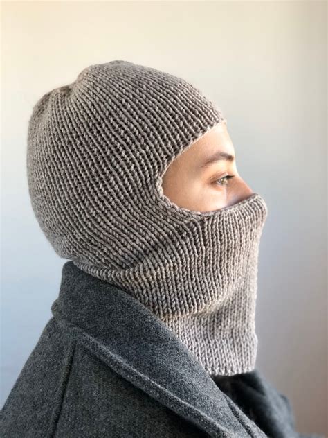 ski mask wool balaclava hat winter full face mask for women etsy