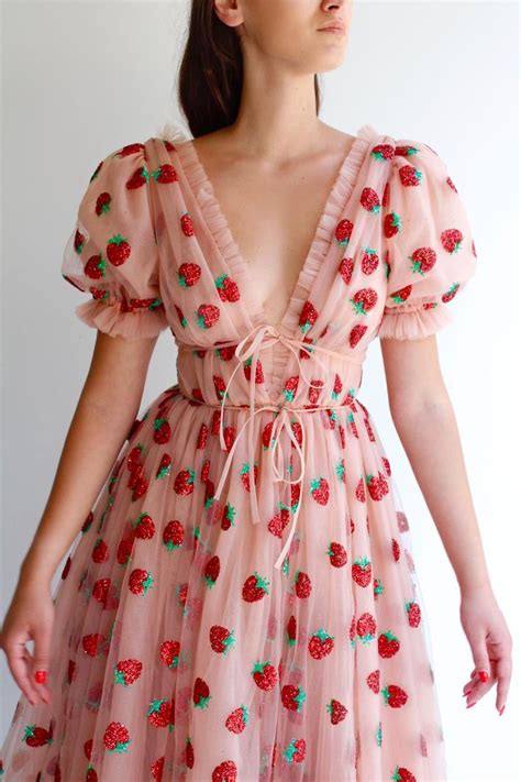 Strawberry Midi Dress Short Sleeve Maxi Dresses Maxi Dress With Sleeves Fashion Outfits