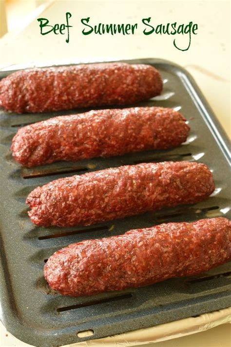 A mahogany colored fibrous casing used for making beef or venison summer sausages. Beef Summer Sausage | Recipe | Summer sausage recipes, Homemade summer sausage, Sausage recipes