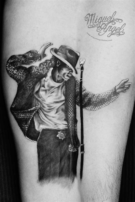 Michael Jackson Tattoo Miguel Angel Custom Tattoo Artist W Flickr