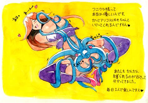 Rule 34 Blush Bondage Breasts Caracol Closed Eyes Consensual Tentacles Elbow Gloves Female