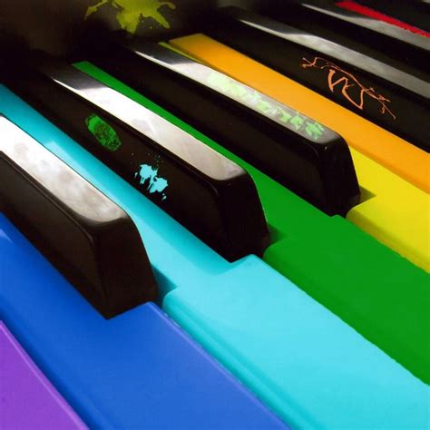 Colorful Piano Keys Ipad Wallpapers Free Download