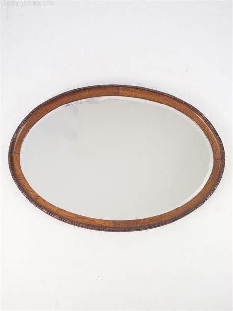 Antiques Atlas Oval Oak Framed Mirror Or Overmantle