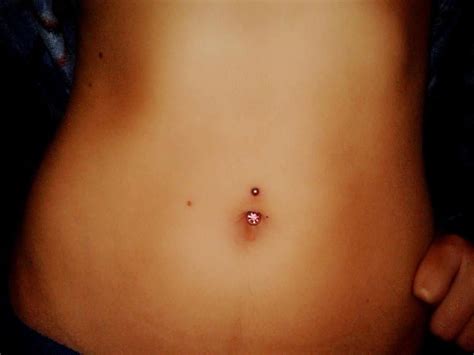 Simple Pink Stud Belly Button Piercing Jewelry