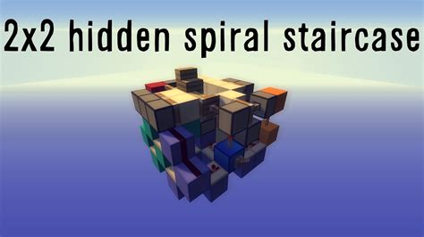 Tutorial Smallest 2x2 Hidden Spiral Staircase Youtube