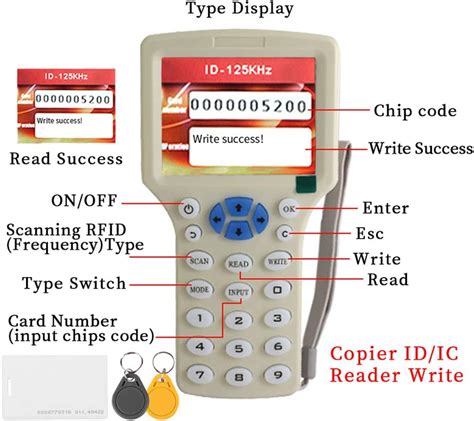 Uhppote Handheld Rfid Nfc Card Copier Reader Writer Duplicator 10