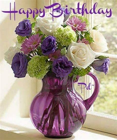 Purple Birthday Flowers