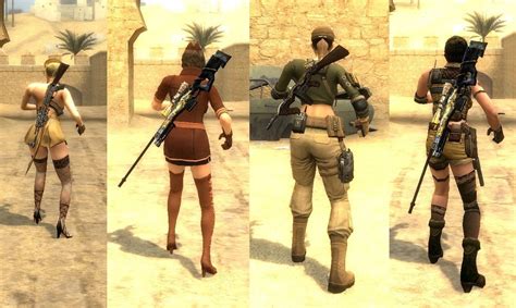 CF Female Character CT T Pack Counter Strike Source Mods