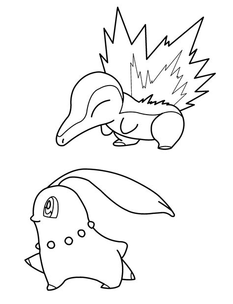 Cyndaquil Pokemon Coloring Coloring Pages Coloring Pages