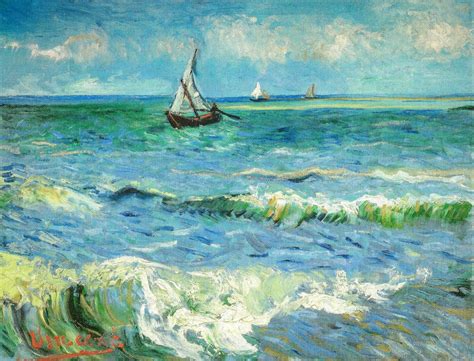 Vincent Van Gogh Seascape Near Les Saintes Maries De La Mer 1888 At