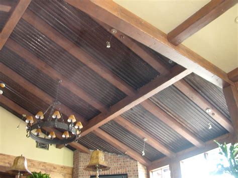 Homes With Corrugated Metal Ceiling Corrugated Metal Ceiling Double