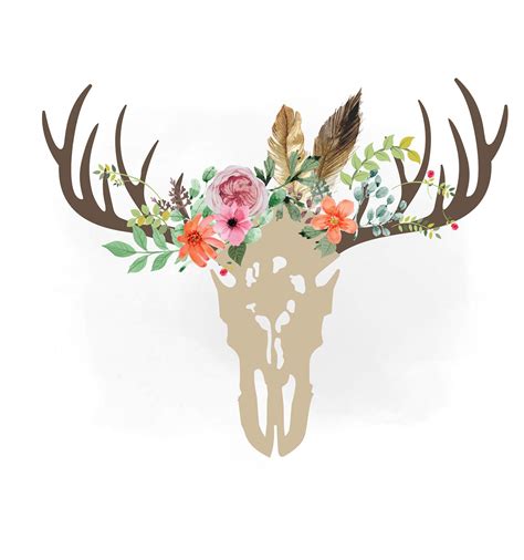 Free Free 333 Floral Antler Svg SVG PNG EPS DXF File