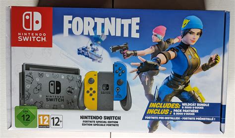 Nintendo Switch Fortnite Special Edition Console And Wildcat Bundle New And Sealed Ebay