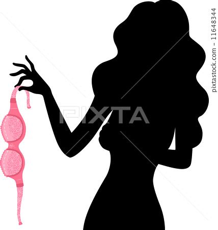 Topless Woman Silhouette Stock Illustration Pixta