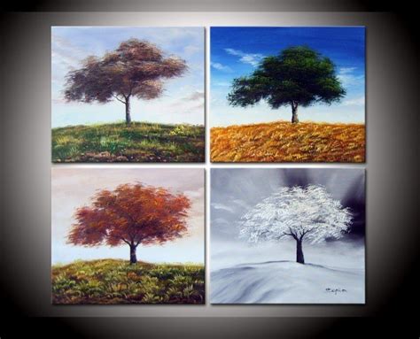 Tree Of Four Seasons Canvas Painting