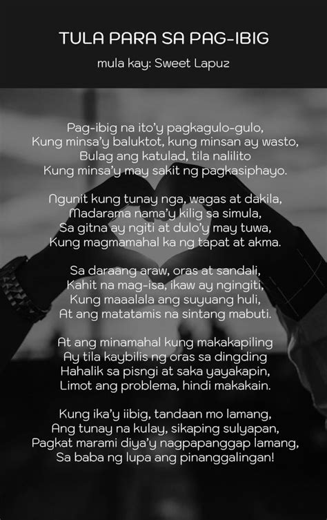 Tula Tungkol Sa Pag Ibig Gabay Filipino