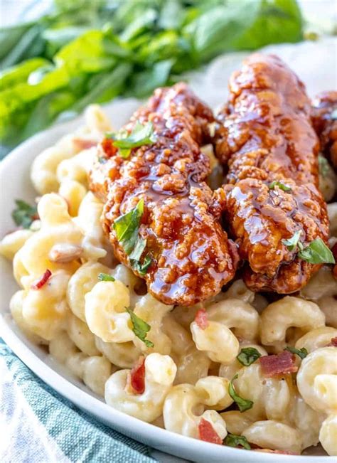 Bake or deep fry chicken strips until done (you can also make your own), set aside. COPYCAT APPLEBEE'S HONEY PEPPER CHICKEN MAC AND CHEESE # ...