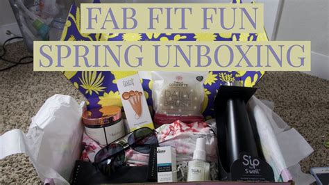Fab Fit Fun Spring 2019 Unboxing Youtube
