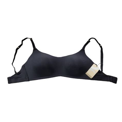 Lively Intimates And Sleepwear New Lively Womens 32dd Black T Shirt Bra Wireless Comfort