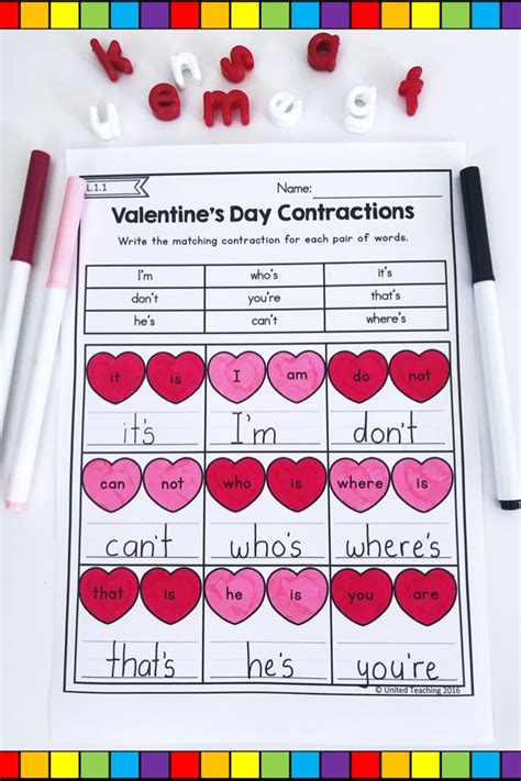 Valentines Day Math And Literacy 1st Grade No Prep Activities