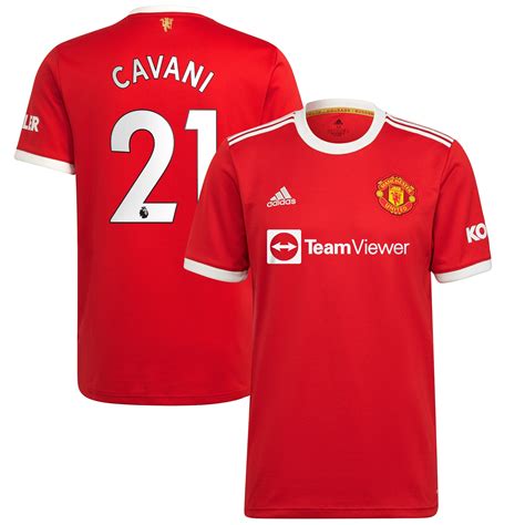Manchester United Home Shirt 2021 22 With Cavani 21 Printing