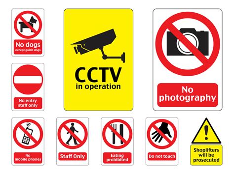 Prohibition Signs Set Vector Art And Graphics