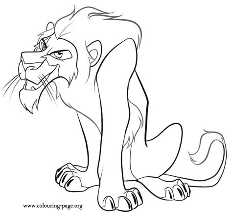Before knowing it more, it is better for you to recognize what the lion king is. The Lion King - Scar coloring page